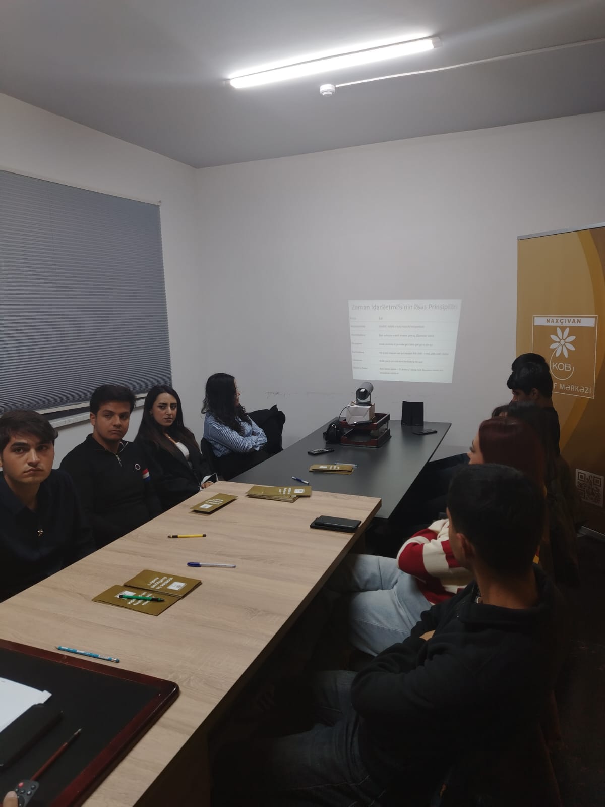 Naxçıvan KOB İnkişaf Mərkəzi (KOBİM) tərəfindən "Zamanın idarə edilməsi" mövzusunda maarifləndirici təlim keçirilib
